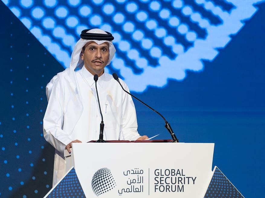 رئيس الوزراء القطرى:  تسييس السلع الأساسية كالطاقة والمياه والأدوية لا يقل خطورة على الشعوب الأكثر هشاشة من آثار الحروب والنزاعات